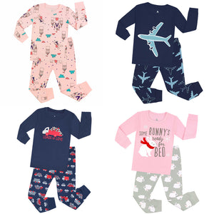 TINOLULING 100 cotton boys girls pajamas sets kids pajama children sleepwear toddler baby pyjamas pijamas pjs for 1-7 years