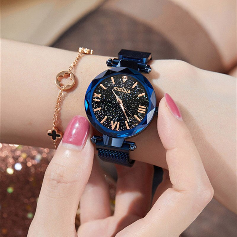 Luxury Women Watches Magnetic Starry Sky Female Clock Quartz Wristwatch Fashion Ladies Wrist Watch reloj mujer relogio feminino