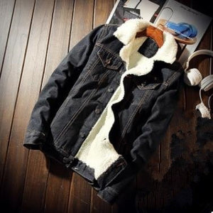 Winter New Year Hot Jeans Jacket Men Windbreaker Warm Coat Casual Pocket Hip Hop Streetwear Male Denim Jacket Skt Plus Size 5XL