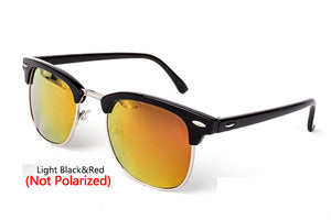 LeonLion  Polarized Semi-Rimless Sunglasses Women/Men Polarized UV400 Classic Brand Designer Retro Oculos De Sol Gafas