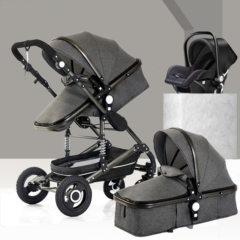 Baby Stroller 3 in 1 luxury umbrella baby strollers High Landscape Stroller Folding strollers baby trolley baby pram