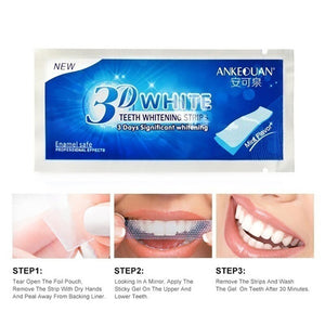 28Pcs/14Pair false Teeth Veneers Dentist 3D White Gel Teeth Whitening Strips Tooth Dental kit Oral Hygiene Care Strip sets