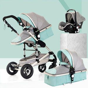 Baby Stroller 3 in 1 luxury umbrella baby strollers High Landscape Stroller Folding strollers baby trolley baby pram