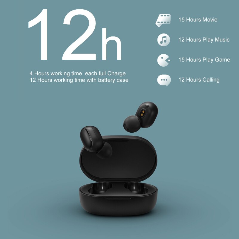 Instock Xiaomi Redmi Airdots Xiaomi Wireless earphone Voice control Bluetooth 5.0 Noise reduction Tap Control