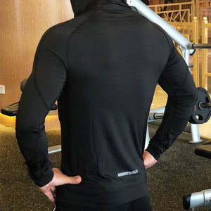 Gym Jacket Men Sports Coat Fitness Long Sleeve Running Elastic Tight Hoodies Zipper Slim Hiking Sweatshirts Male Jogging Jackets