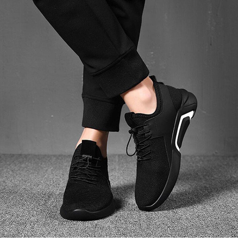 merkmak Brand 2019 New Breathable Comfortable Mesh Men Shoes Casual Lightweight Walking Male Sneakers Fashion Lace Up Footwear