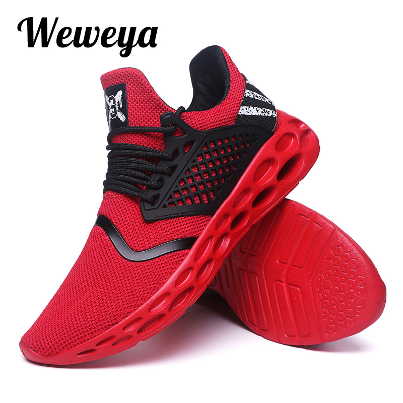 Weweya Croc Shoes Men Flyknit Sneakers Men Casual Shoes Man Trainers Walking Shoes Male Outdoor Footwear Tenis Masculino Adulto