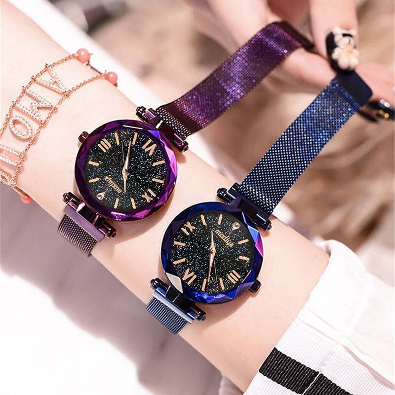 Luxury Women Watches Magnetic Starry Sky Female Clock Quartz Wristwatch Fashion Ladies Wrist Watch reloj mujer relogio feminino