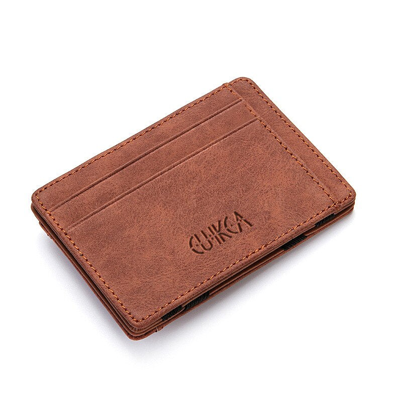 eTya Fashion Men Slim Wallet  Male Small Zipper Coin ID Business Credit Card Holder Wallets Purses Bag Pouch Case