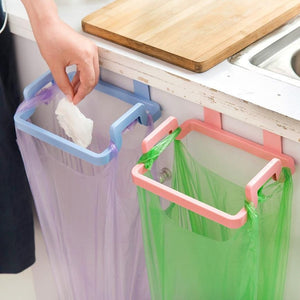 Cupboard Door Back Hanging Trash Rack Storage Kitchen Garbage Rubbish Bag Can Holder Hanging Kitchen Cabinet Trash Rack SEP 10