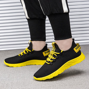 Male Air Mesh Lace Up Wear-resistant Shoes Men Sneakers Tenis Masculino Breathable Casual No-slip Men Vulcanize Shoes