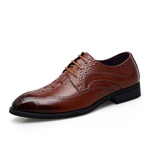 QZHSMY Mode Formelle Chaussures Hommes 2019 de Haute Qualit&eacute; Homme Chaussures En Cuir V&eacute;ritable Oxford Noir