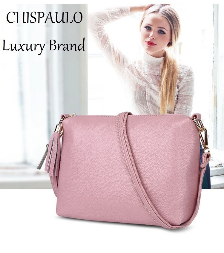 CHISPAULO Woman Bag 2019 Brand Designer Handbags High Quality Fashion Genuine Leather Bags For Women Messenger Crossbody Bag X59