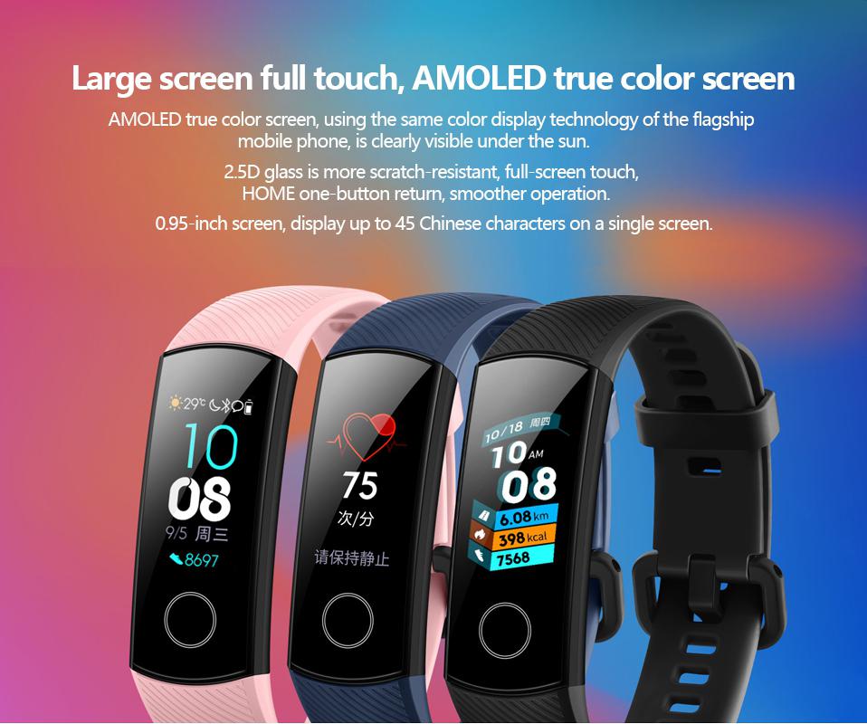 Touchscreen for Huawei Honor Band 4 Smart Wristband Swim Posture Detect Heart Rate Sleep Snap Monitor Smart Bracelet