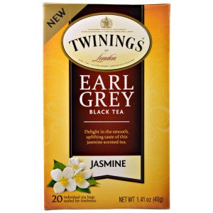 Twining's Tea Black Tea - Earl Grey Jasmine - Case Of 6 - 20 Count