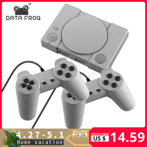 DATA FROG Mini 620 Retro Video Games Console Double Players 8 Bit Support AV Out Family TV Retro Games Controller