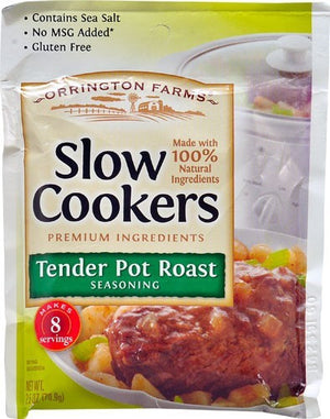 Orrington Farms Slow Cooker Seasoning - Tender Pot Roast - Case Of 12 - 2.5 Oz.