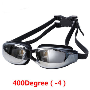 New Multi Prescription Optical Myopia Nearsight Goggle Glasses Sportswear Silicone Polycarbonate Lens Anti-fog Coated Watertight