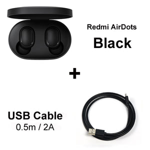 Instock Xiaomi Redmi Airdots Xiaomi Wireless earphone Voice control Bluetooth 5.0 Noise reduction Tap Control