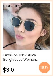 LeonLion  Polarized Semi-Rimless Sunglasses Women/Men Polarized UV400 Classic Brand Designer Retro Oculos De Sol Gafas