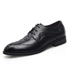 QZHSMY Mode Formelle Chaussures Hommes 2019 de Haute Qualit&eacute; Homme Chaussures En Cuir V&eacute;ritable Oxford Noir