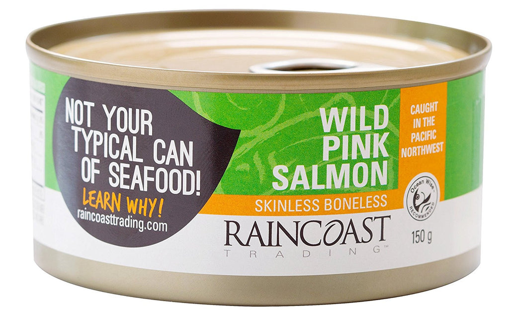 Raincoast Trading Wild Pink Salmon - Skinless Boneless - Case Of 12 - 5.3 Oz.