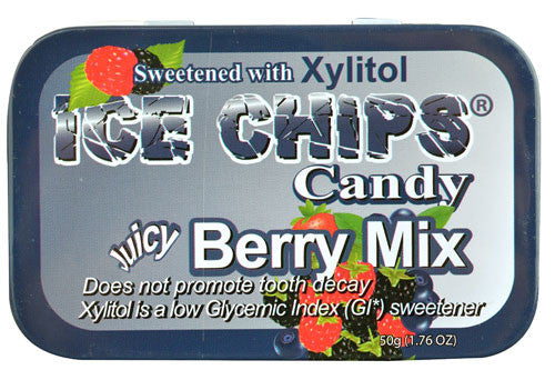 Ice Chips Candy Berry Mix Candy - Xylitol - Case Of 6 - 1.76 Oz.