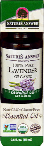 Natures Answer Essential Oil - Organic - Lavender - .5 Oz