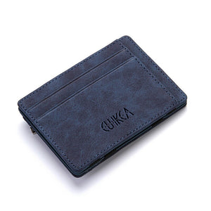 eTya Fashion Men Slim Wallet  Male Small Zipper Coin ID Business Credit Card Holder Wallets Purses Bag Pouch Case