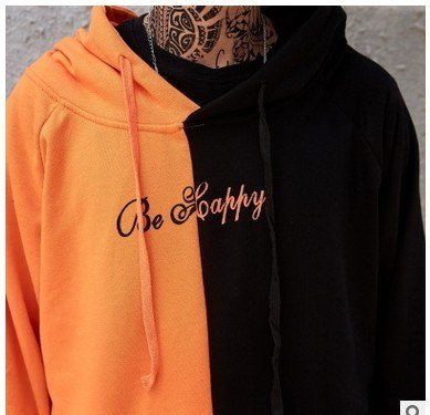 Dropshipping Lieferanten M&auml;nner Hoodies Sweatshirts L&auml;cheln Drucken Headwear Hoodie Hip Hop Streetwear Kleidung Uns gr&ouml;&szlig;e Plus Gr&ouml;&szlig;e 3XL