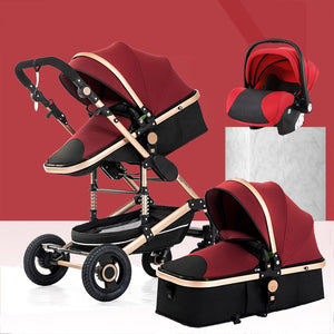 Baby Stroller 3 in 1 luxury umbrella baby strollers High Landscape Stroller Folding strollers baby trolley baby pram