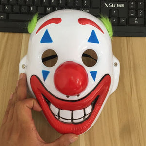 Clwon Joker Joaquin Phoenix Mask Cosplay Props PVC Batman Halloween Masks The Joker Arthur Fleck