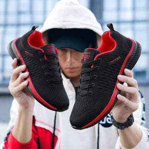 New Mesh Men Casual Shoes Lac-up Men Shoes Lightweight Comfortable Breathable Walking Sneakers Tenis Feminino Zapatos