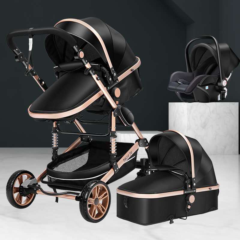 Baby Stroller 3 in 1 luxury umbrella baby strollers High Landscape Stroller Folding strollers baby trolley baby pram