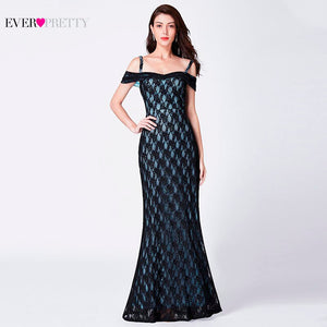 Sexy Lace Evening Dresses Ever Pretty A-Line O-Neck Half Sleeve Tulle See-Through Elegant Long Party Gowns Robe De Soiree 2020