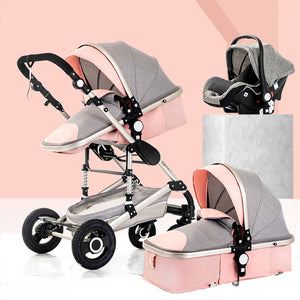 Baby Stroller 3 in 1 luxury umbrella baby strollers High Landscape Stroller Folding strollers baby trolley baby pram