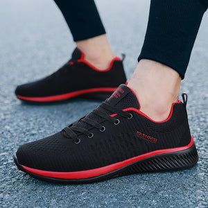 New Mesh Men Casual Shoes Lac-up Men Shoes Lightweight Comfortable Breathable Walking Sneakers Tenis Feminino Zapatos