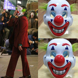 Clwon Joker Joaquin Phoenix Mask Cosplay Props PVC Batman Halloween Masks The Joker Arthur Fleck