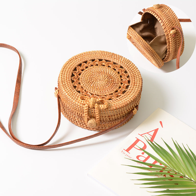 Square Round Mulit Style Straw Bag Handbags Women Summer Rattan Bag Handmade Woven Beach Circle Bohemia Handbag New Fashion