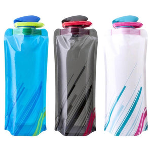 700mL Reusable Sports Travel Portable Collapsible Folding Drink Water Bottle Kettle Outdoor Sports Water Bottle BPA free