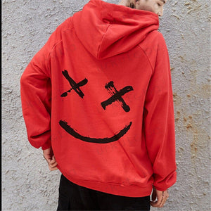 Dropshipping Lieferanten M&auml;nner Hoodies Sweatshirts L&auml;cheln Drucken Headwear Hoodie Hip Hop Streetwear Kleidung Uns gr&ouml;&szlig;e Plus Gr&ouml;&szlig;e 3XL