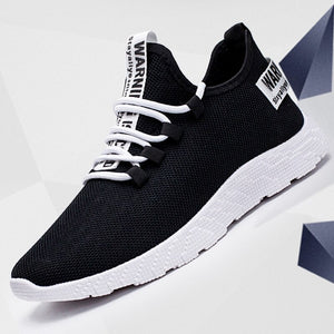 Male Air Mesh Lace Up Wear-resistant Shoes Men Sneakers Tenis Masculino Breathable Casual No-slip Men Vulcanize Shoes